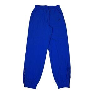 Vintage 90s Nike Track Pants Challenge Court Men's Medium Blue Ankle Zip